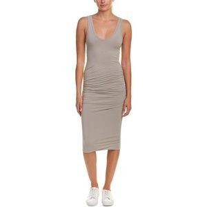 James Perse Skinny Shirred Tank Dress